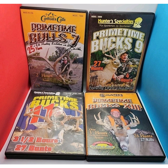 Lot Of 10 Hunting DVD's Callmasters Drury Shockey's Primetime Bulls Bucks Deer.. - Picture 4 of 7